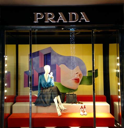 prada window|Prada store window designs.